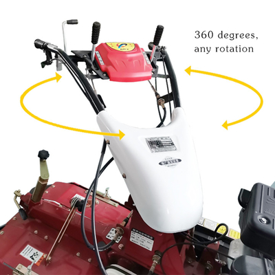 Gear Transmission Farm Cultivator Engenheiro de gasolina Push manual Mini Tiller Para Ditching