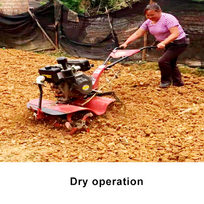 Fácil de operar Motor diesel de tração nas quatro rodas Mini Tiller 85 KG Cultivador para agricultura