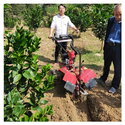 Tiller de micro-potência de gasolina para lavoura de jardim Largura superior a 10cm 145*62*85cm Tamanho