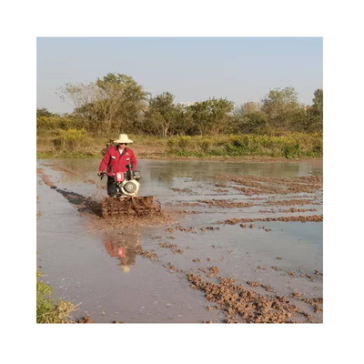 Cultivador agrícola de transmissão de todas as engrenagens, capina, cultivo rotativo, mini leme elétrico