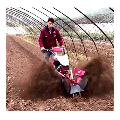 Cultivador de trincheira de motor diesel com largura de remoção ajustável para agricultura precisa