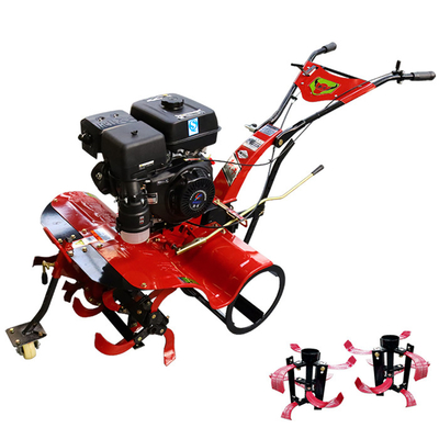 Máquinas para cultivar campos de arroz e terras com tração a quatro rodas e modo de propulsão a gasolina