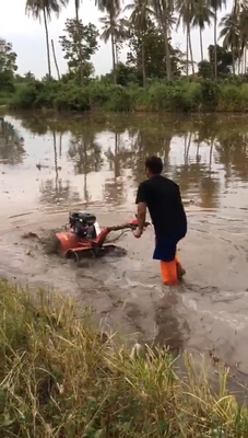 Cultivador a gasolina de 4 kW para campos de arroz e terras secas