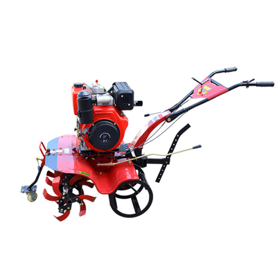 Alto nível de segurança cultivador rotativo Estrutura de engrenagem de gasolina Mini Power Tiller 7hp para jardim