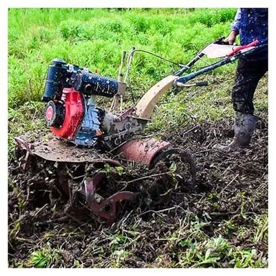 Obtenha mais em menos tempo com o nosso Tiller rotativo 170F/173F 4WD Mini Power Tiller