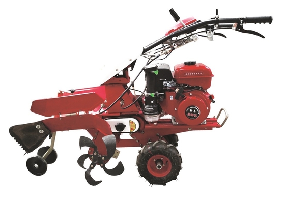 Transmissão de engrenagens 170F Motor a gasolina com tração nas quatro rodas Mini Power Tiller Cultivator