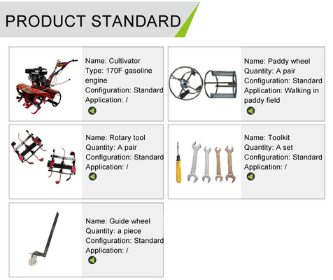 Transmissão de engrenagem multifuncional 4WD Power Weeder Alto nível de segurança e eficiência
