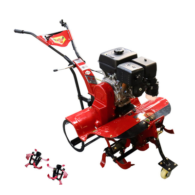 Poderoso cultivador de motor a gasolina de 4 kW com última transmissão e quatro rodas