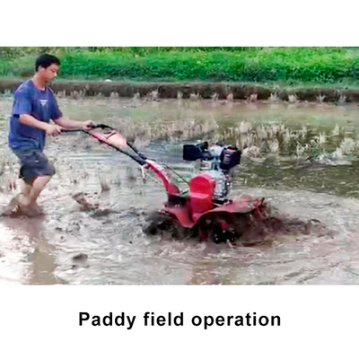 Tiller de tração nas quatro rodas com potência rotativa de novo desenho e largura de 15-35 cm