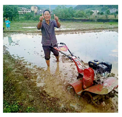 4KW Direct Deal Multifuntcional Anfíbio Cultivador Rotatório Caminhador para Fazendas
