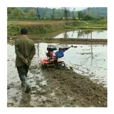 Mini Tiller de gasolina de largura de trabalho ajustável para cultivo versátil