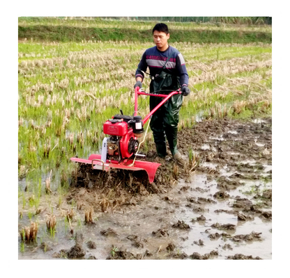 Tractor de motor a gasolina e triturador rotativo para mini triturador de potência