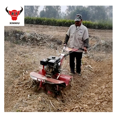 4KM/H Velocidade de Trabalho Agricultura Feita Fácil com 170 F Motor Power Tiller e largura ajustável