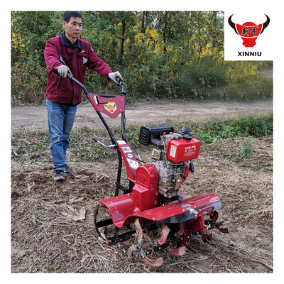 Tiller de energia agrícola versátil de engrenagem de cintura com largura de remoção de 15-35 cm e tração nas quatro rodas