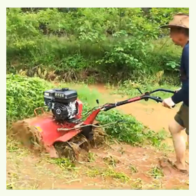 Forte e durável 170F Mini Power Tiller Cultivator para ambos os campos de arroz e terra seca