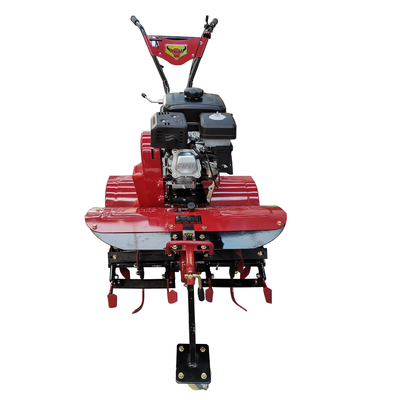 Motor de gasolina 170F de tração nas quatro rodas Mini Power Tiller Cultivator para fazenda e jardim