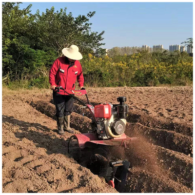 Largura ajustável 45-85cm 4KM/H Velocidade de trabalho Cultivador de lavoura para trabalho agrícola