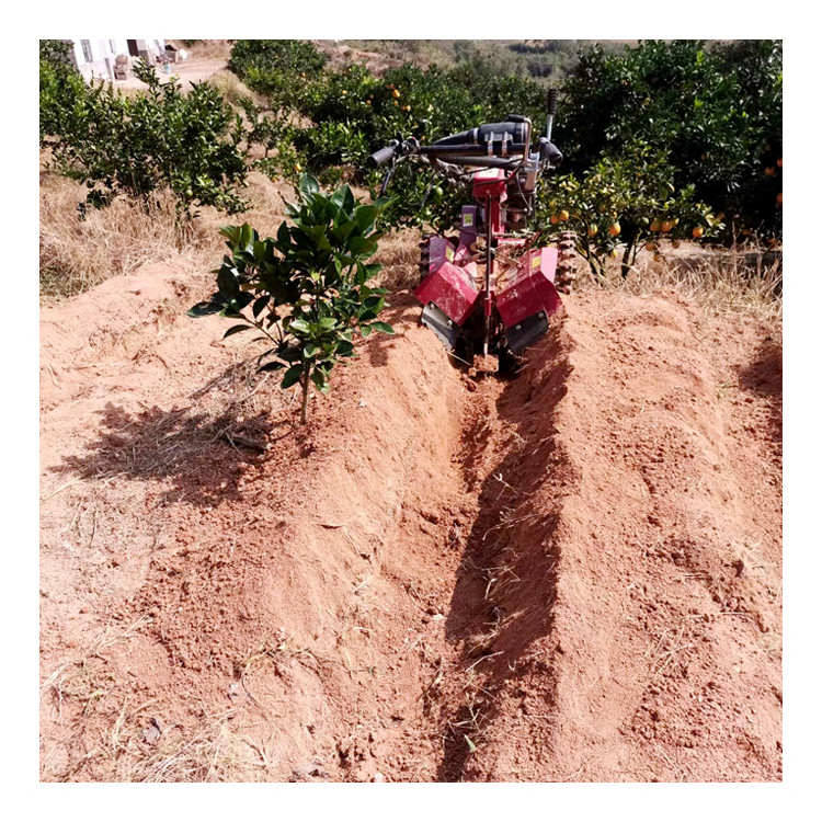 Máquina de cultivo de alto nível de segurança Diesel Mini Power Tiller com largura superior a 10 cm