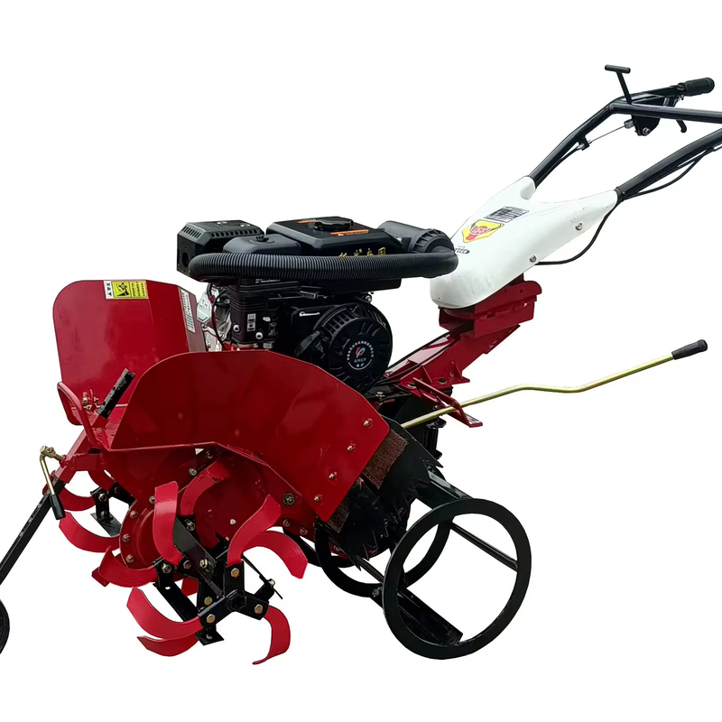 Largura de trabalho ajustável 45-85cm Mini Power Tiller Cultivator com função de rugido