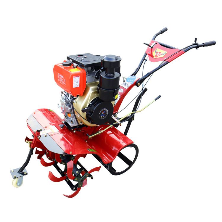 Potente 7HP 8HP 9HP 10HP Motor Diesel Tiller rotativo para máquinas agrícolas Velocidade de trabalho 4KM/H